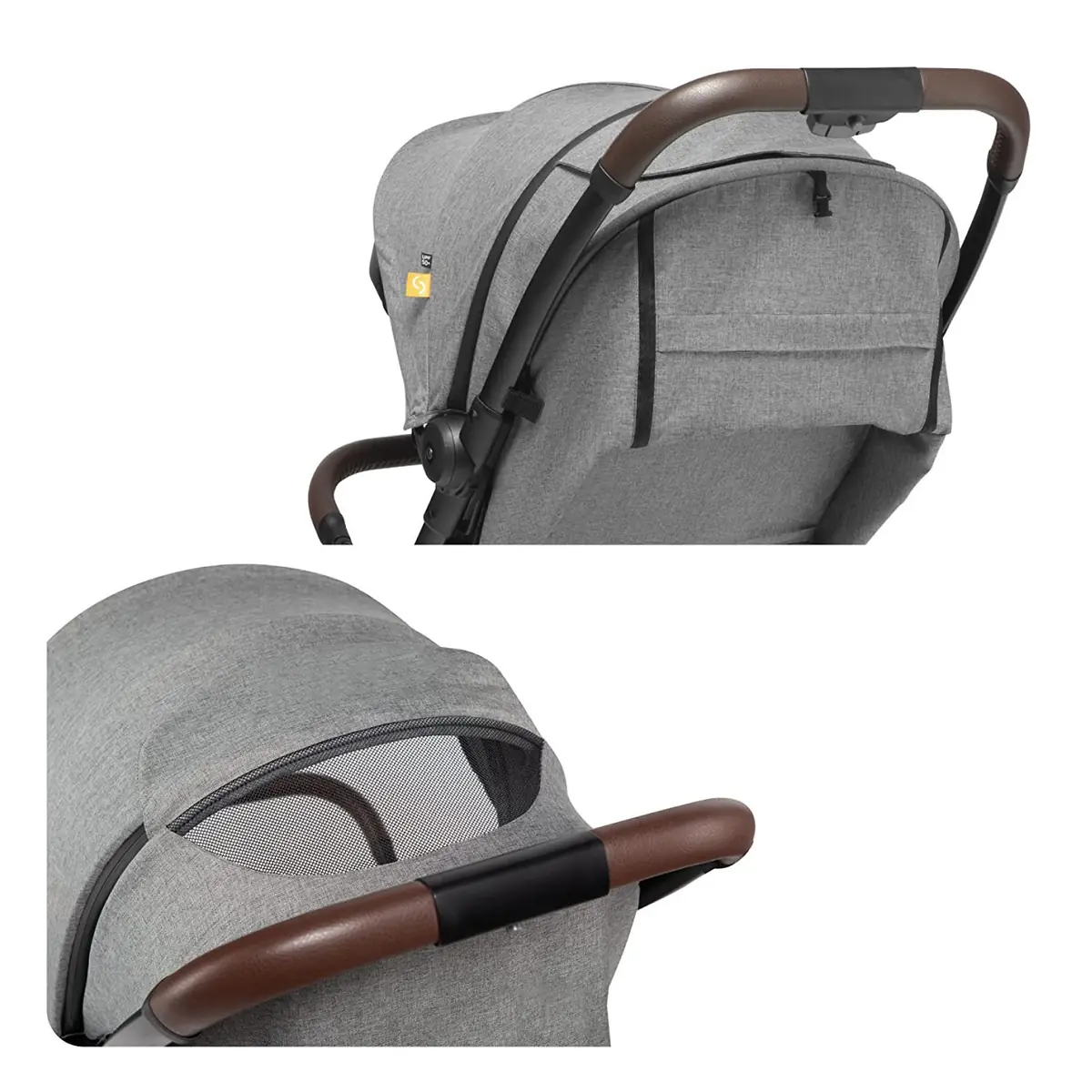 Carucior sport pliabil Skiddou Espoo+ Evening Shadow, ultracompact pentru calatorii, Gri inchis [10]