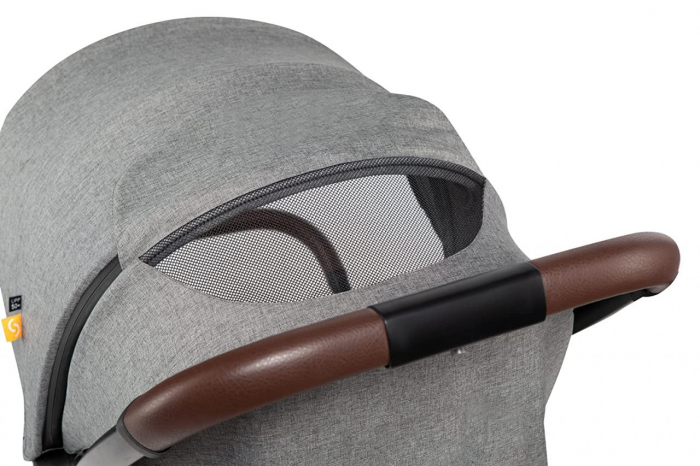 Carucior sport pliabil Skiddou Espoo+ Evening Shadow, ultracompact pentru calatorii, Gri inchis [12]