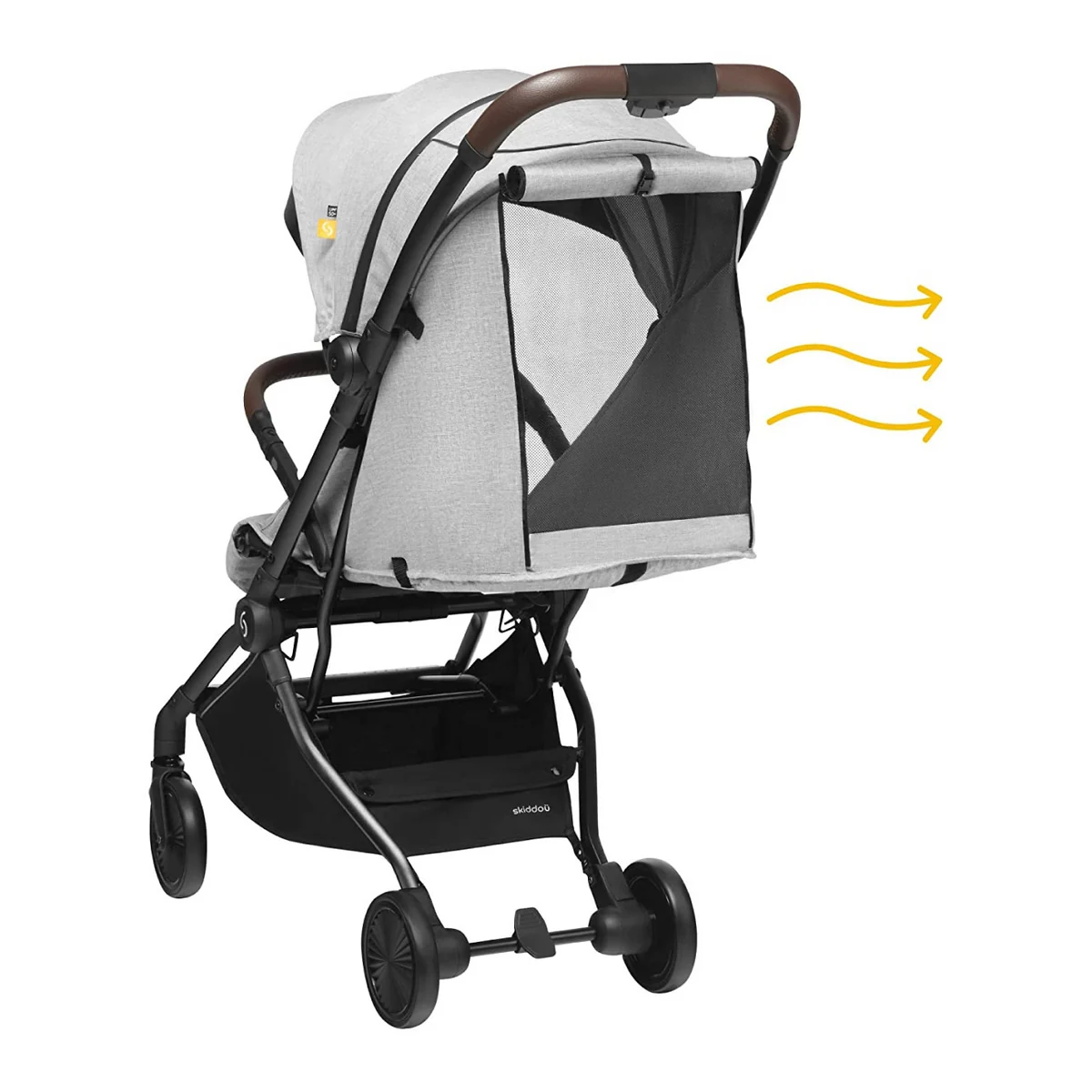 Carucior sport pliabil Skiddou Espoo+ Normandic Dream, ultracompact pentru calatorii, Gri [9]