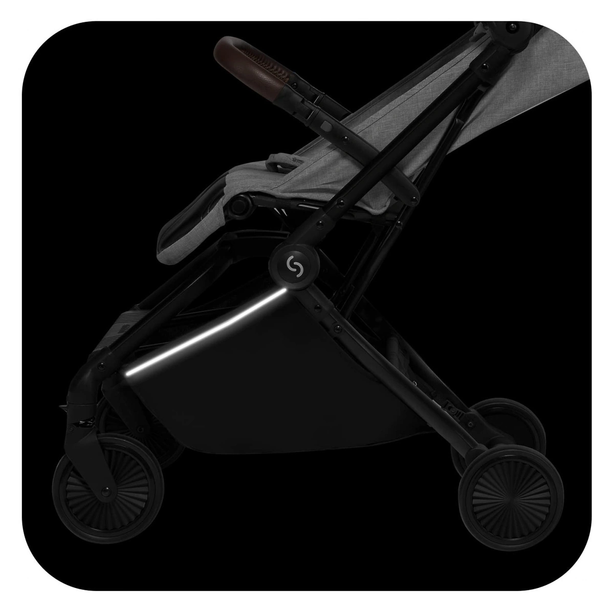 Carucior sport pliabil Skiddou Espoo Normandic Dream, ultracompact pentru calatorii, Gri [5]