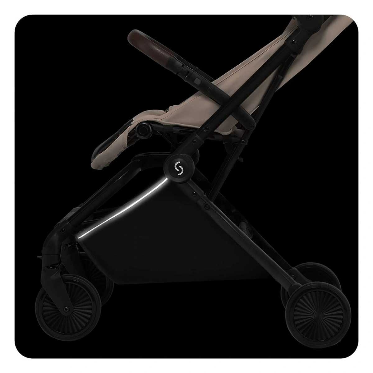 Carucior sport pliabil Skiddou Espoo+ Vanilla Delight, ultracompact pentru calatorii, Beige - Editie Limitata [8]