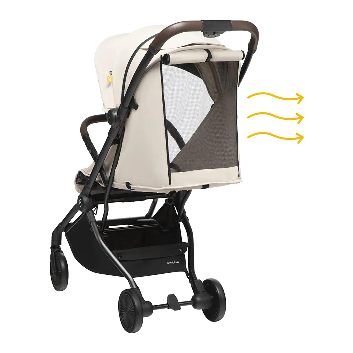 Carucior sport pliabil Skiddou Espoo+ Vanilla Delight, ultracompact pentru calatorii, Beige - Editie Limitata [12]