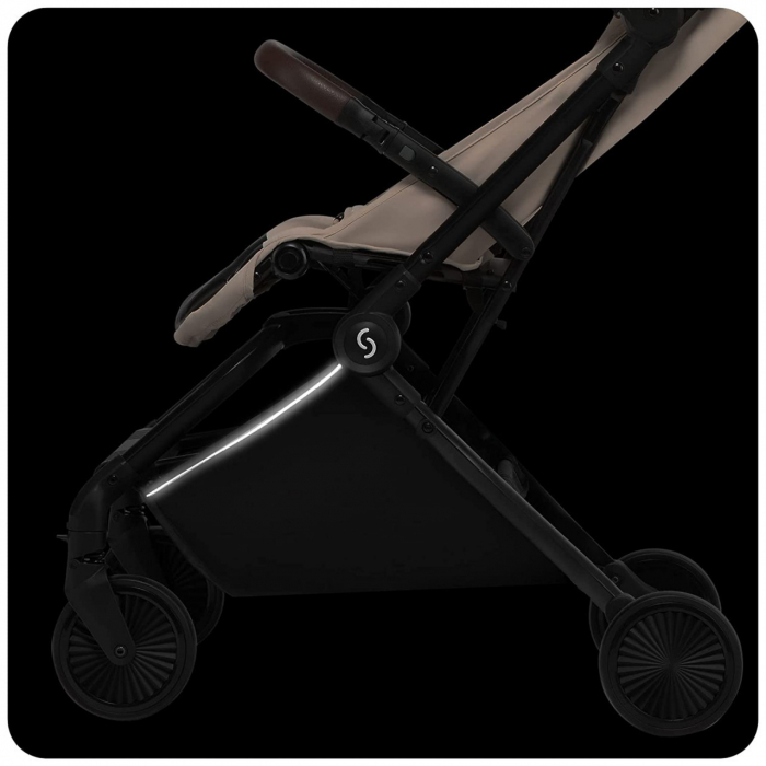 Carucior sport pliabil Skiddou Espoo+ Vanilla Delight, ultracompact pentru calatorii, Beige - Editie Limitata [8]