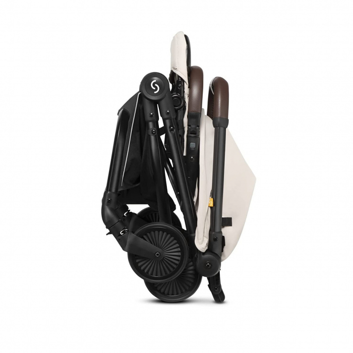 Carucior sport pliabil Skiddou Espoo+ Vanilla Delight, ultracompact pentru calatorii, Beige - Editie Limitata [9]