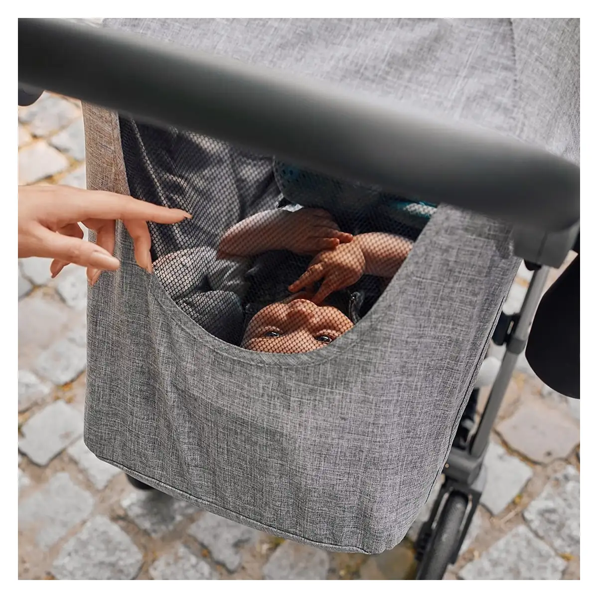 Carucior sport pliabil Skiddou Mell Normandic dream, ultracompact pentru calatorii, Gri deschis [4]