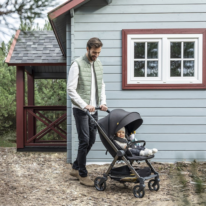 Carucior sport pliabil Skiddou Mell Onyx, ultracompact pentru calatorii, Negru [2]