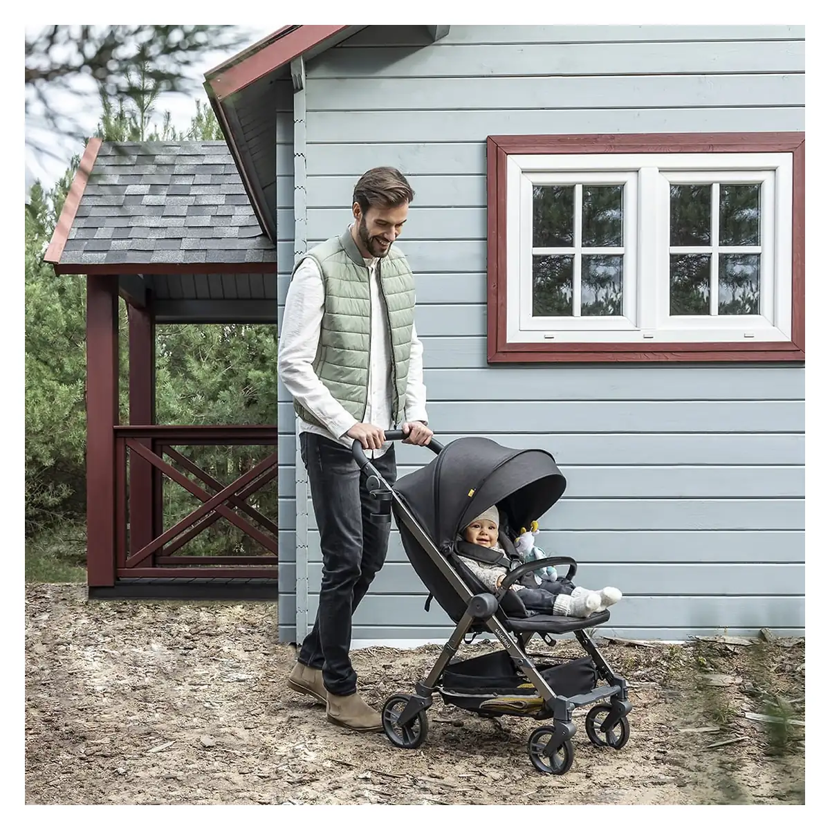 Carucior sport pliabil Skiddou Mell Onyx, ultracompact pentru calatorii, Negru [2]