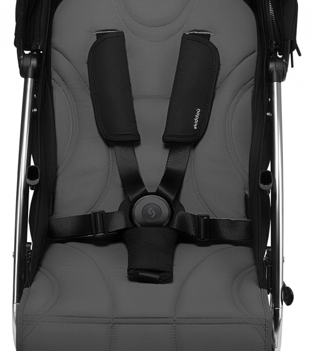 Carucior sport pliabil Skiddou Mikkeli Onyx, ultracompact pentru calatorii, Negru [6]