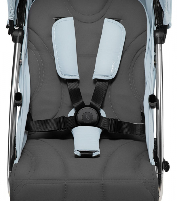 Carucior sport pliabil Skiddou Mikkeli Sky high, ultracompact pentru calatorii, Bleu [5]