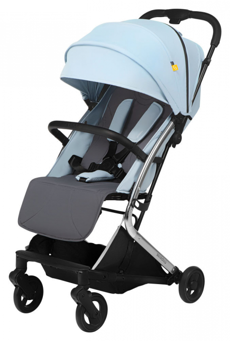 Carucior sport pliabil Skiddou Mikkeli Sky high, ultracompact pentru calatorii, Bleu [3]