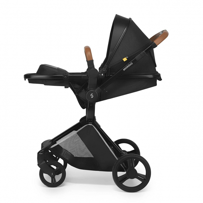 Carucior transformabil 2 in 1 Skiddou Nasjo Onyx, Negru [6]