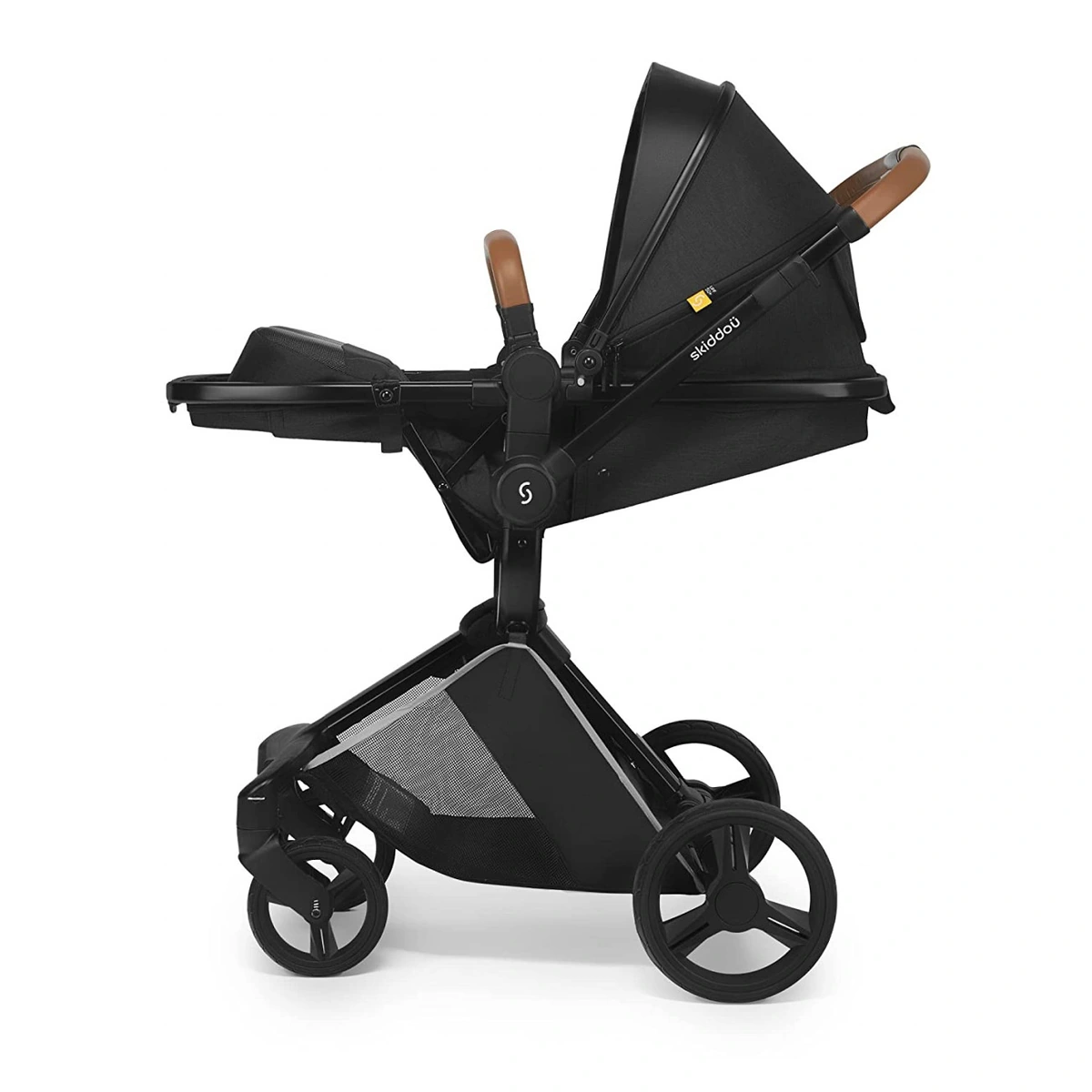 Carucior transformabil 2 in 1 Skiddou Nasjo Onyx, Negru [6]