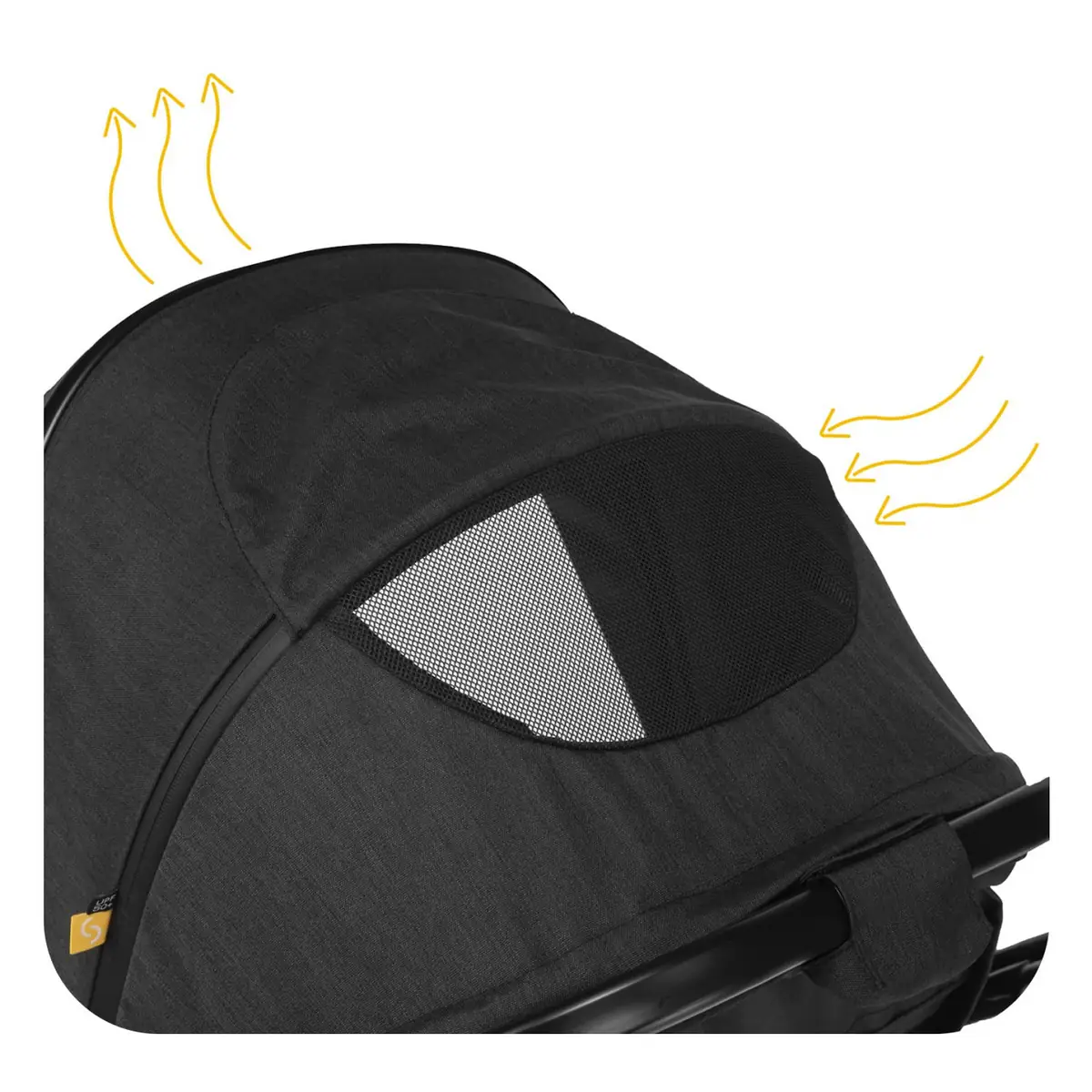 Carucior transformabil 2 in 1 Skiddou Nasjo Onyx, Negru [12]