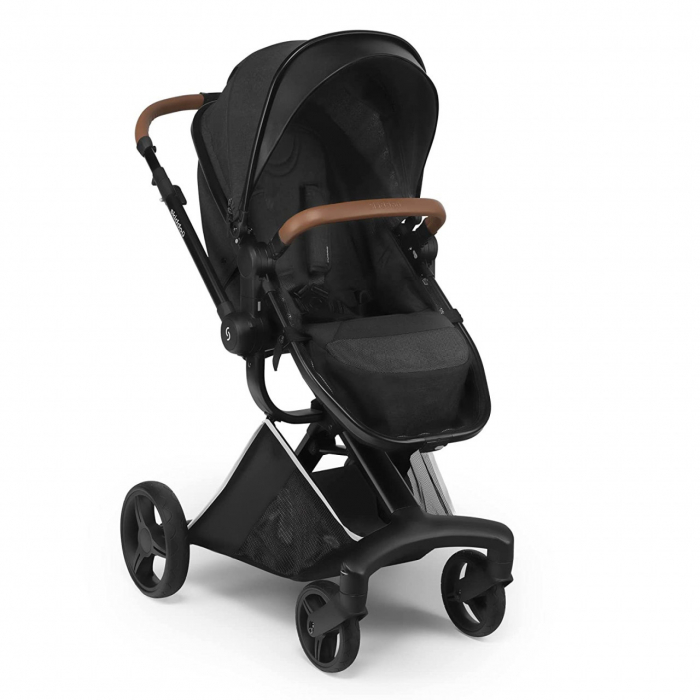 Carucior transformabil 2 in 1 Skiddou Nasjo Onyx, Negru [11]