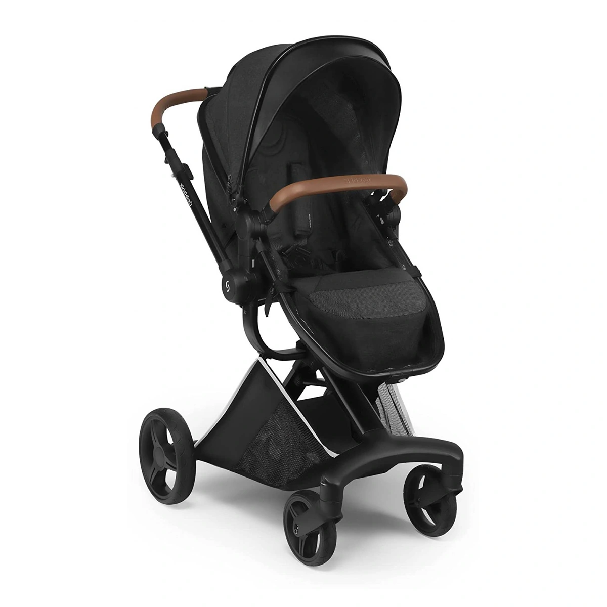 Carucior transformabil 2 in 1 Skiddou Nasjo Onyx, Negru [11]