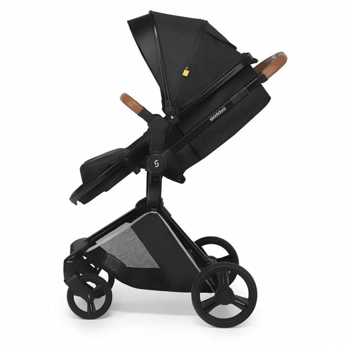 Carucior transformabil 2 in 1 Skiddou Nasjo Onyx, Negru [8]