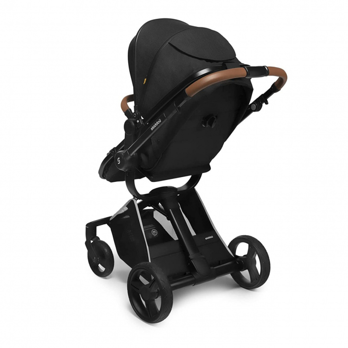 Carucior transformabil 2 in 1 Skiddou Nasjo Onyx, Negru [7]