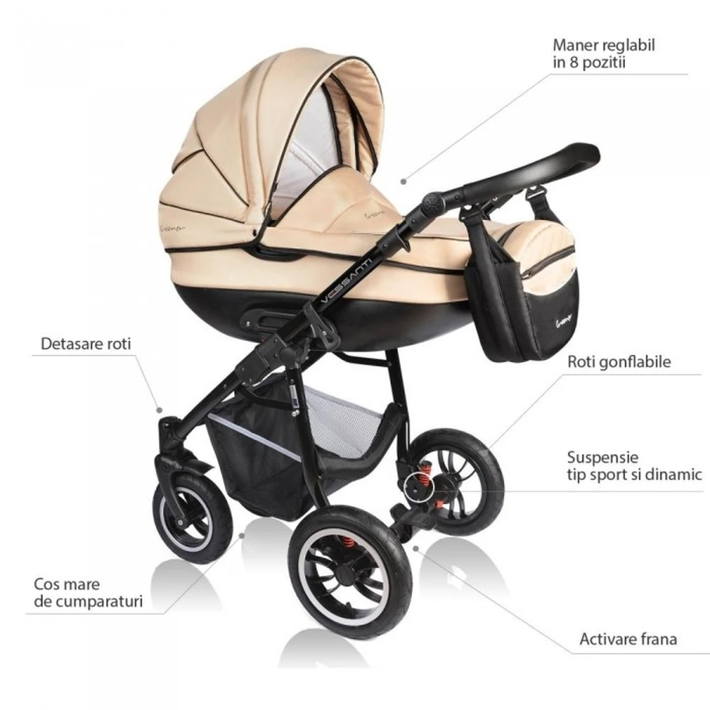 Carucior VESSANTI Crooner 2 in 1 - Cream [6]