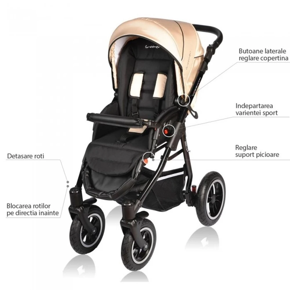Carucior VESSANTI Crooner 2 in 1 - Cream [5]