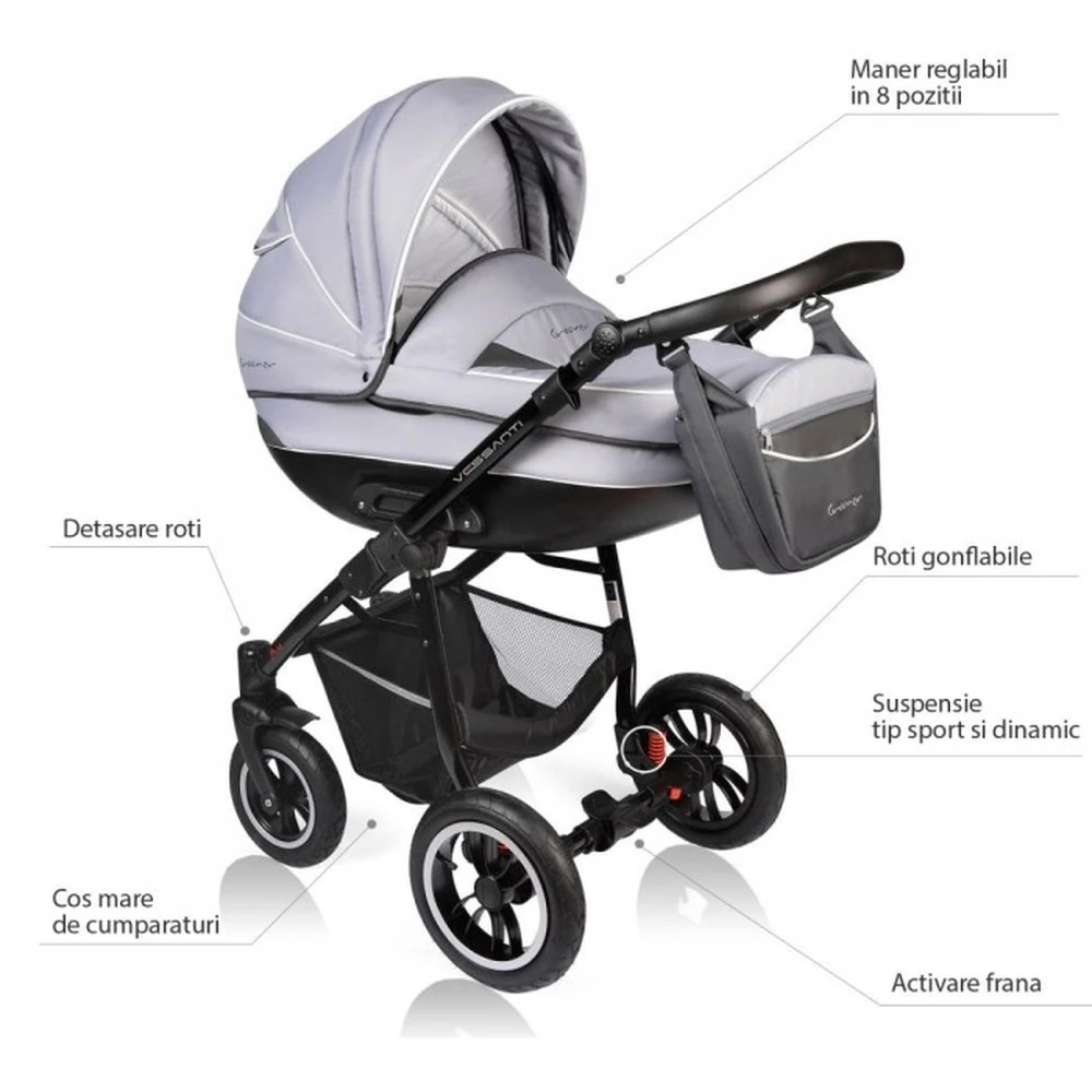 Carucior VESSANTI Crooner 2 in 1 - Gray [9]