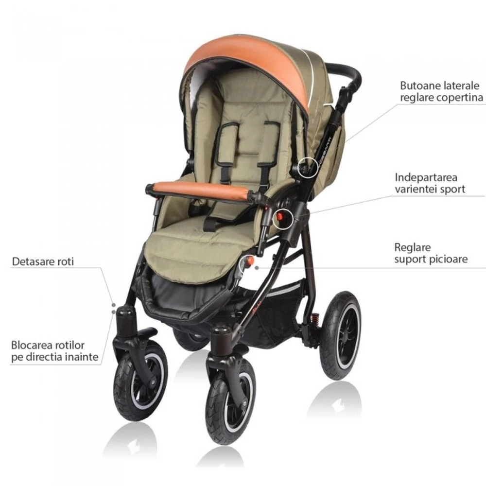 Carucior VESSANTI Crooner 2 in 1 - Petrol [10]