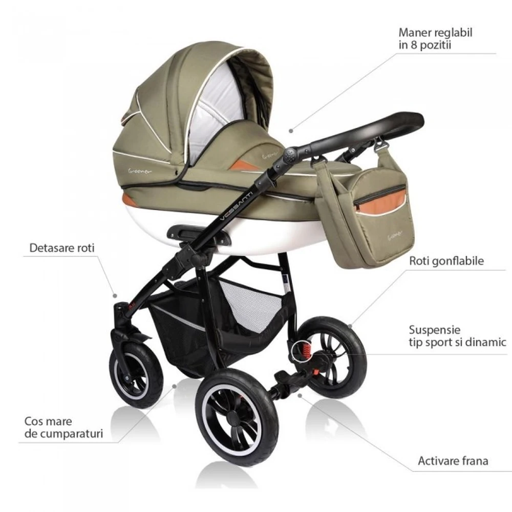 Carucior VESSANTI Crooner 2 in 1 - Petrol [9]
