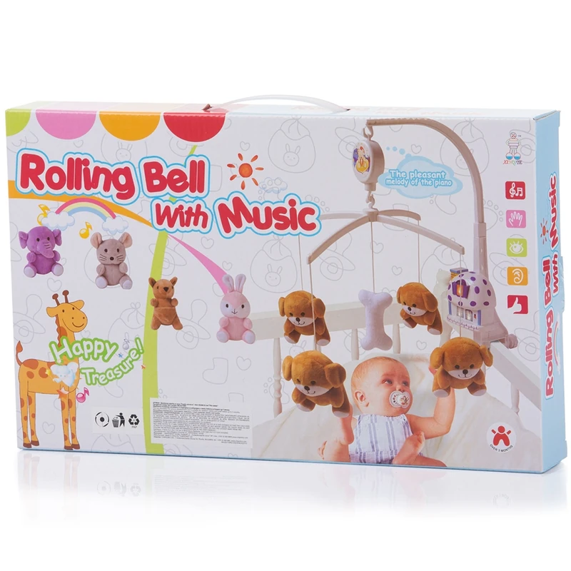 Carusel muzical pentru patut Chipolino Pink rabbits [2]
