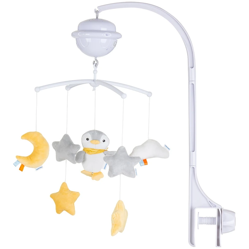 Carusel muzical pentru patut cu proiector Chipolino Penguin [1]