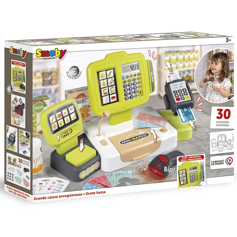 Casa de marcat Smoby Large Cash Register verde [7]