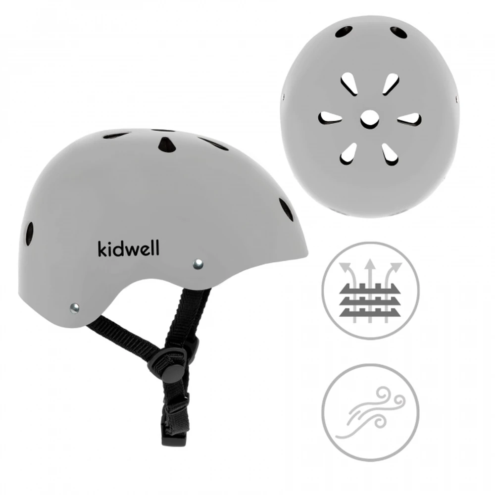Casca de protectie pentru copii Kidwell ORIX II, marimea M 52-56 cm - Grey Mat [5]