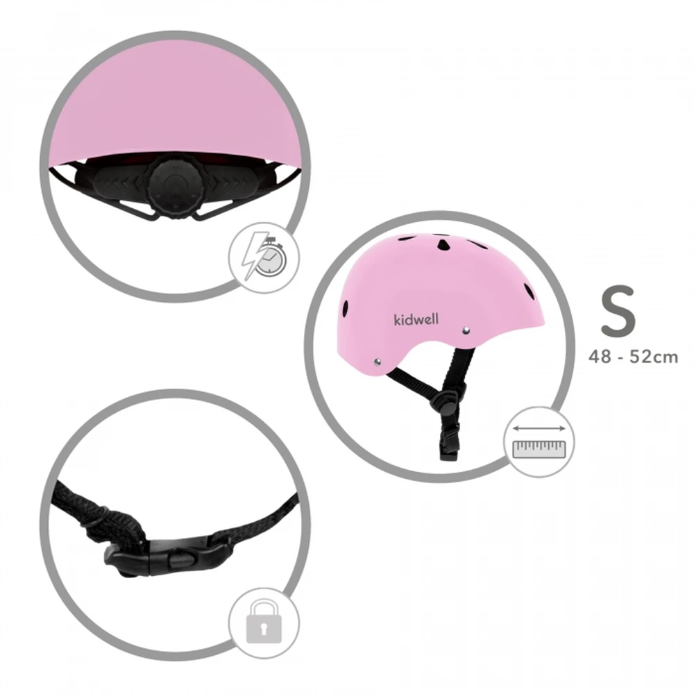 Casca de protectie pentru copii Kidwell ORIX II, marimea S 48-52 cm - Pink [7]
