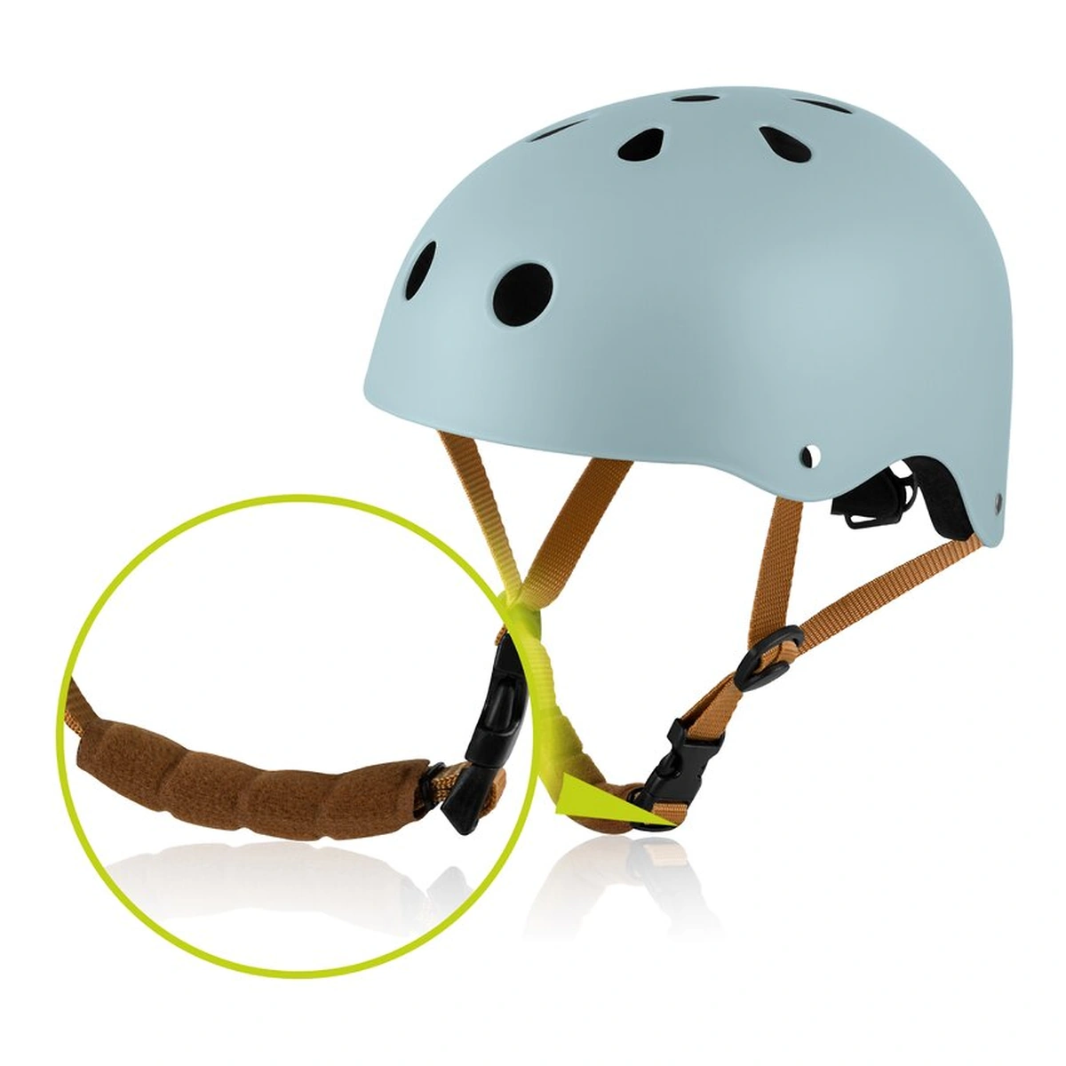 Casca pentru copii, Lionelo, Reglabila 50-56 cm, Din ABS si EPS, Albastru [3]