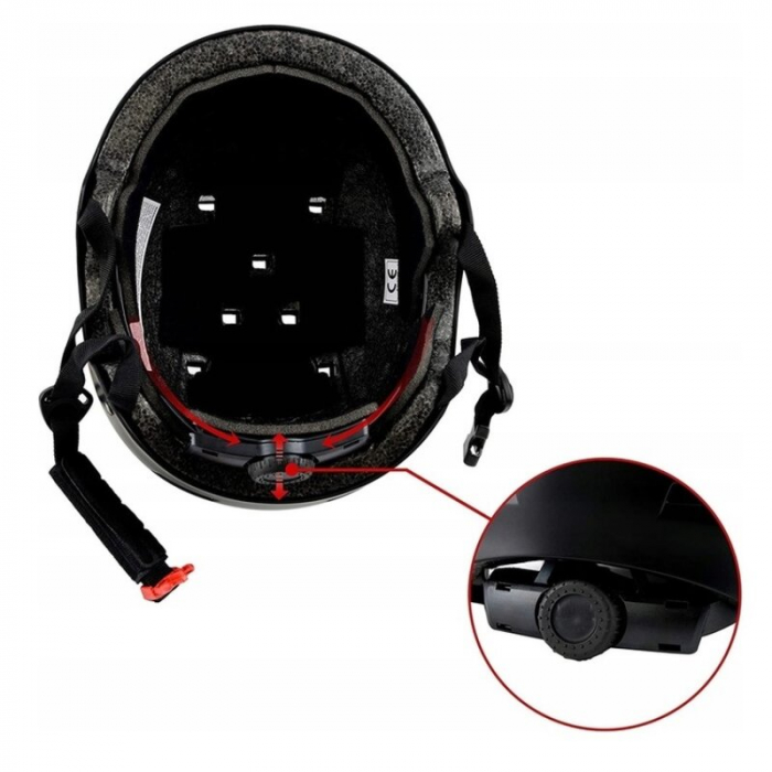 Casca pentru copii, Lionelo, Reglabila 50-56 cm, Din ABS si EPS, Alb [15]