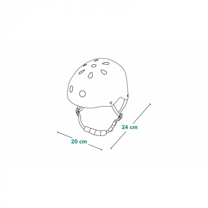 Casca pentru copii, Lionelo, Reglabila 50-56 cm, Din ABS si EPS, Alb [9]