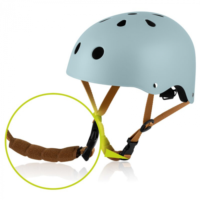 Casca pentru copii, Lionelo, Reglabila 50-56 cm, Din ABS si EPS, Albastru [2]
