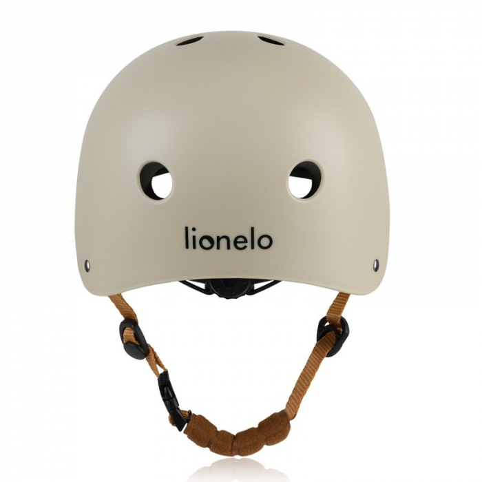 Casca pentru copii, Lionelo, Reglabila 50-56 cm, Din ABS si EPS, Bej [6]