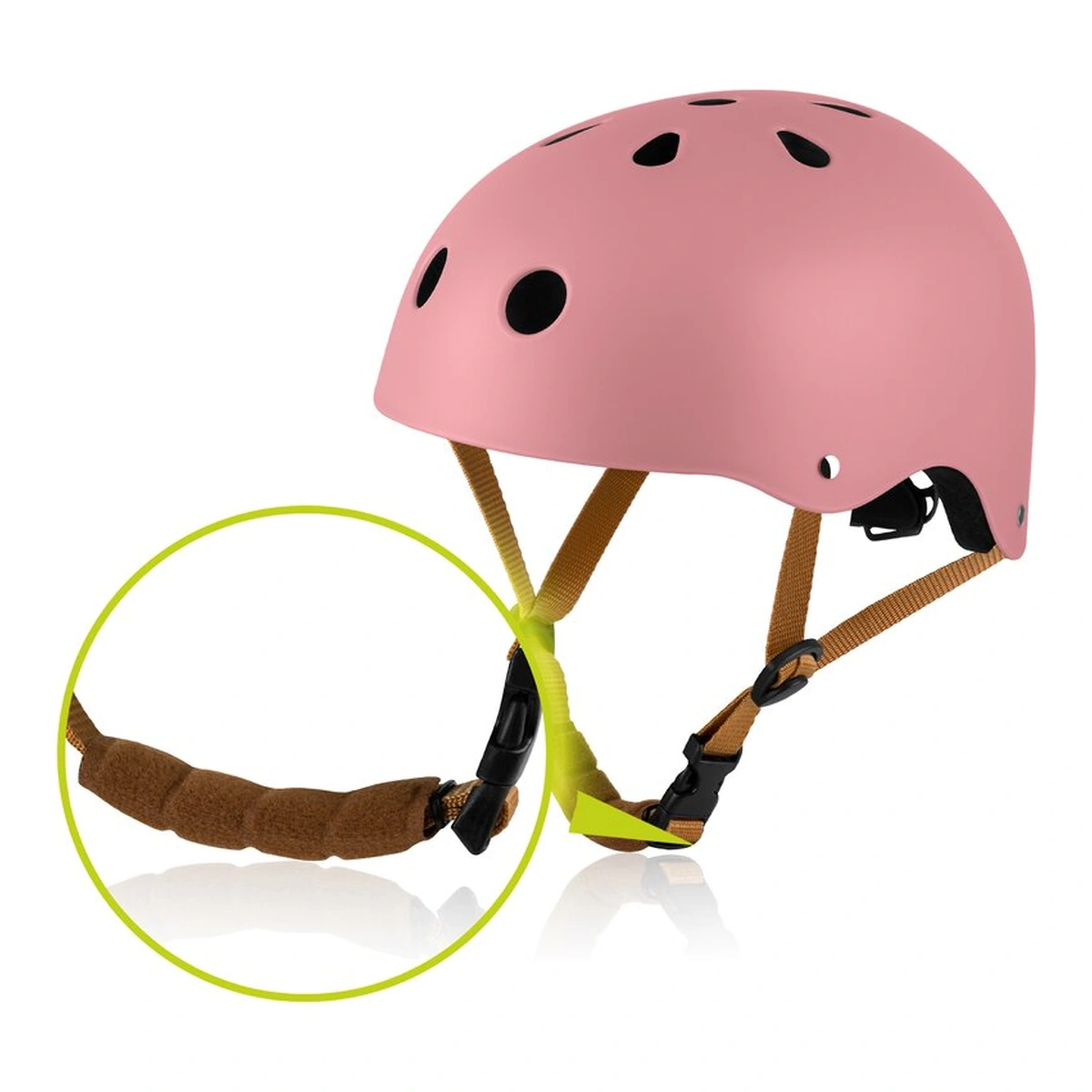 Casca pentru copii, Lionelo, Reglabila 50-56 cm, Din ABS si EPS, Roz [3]