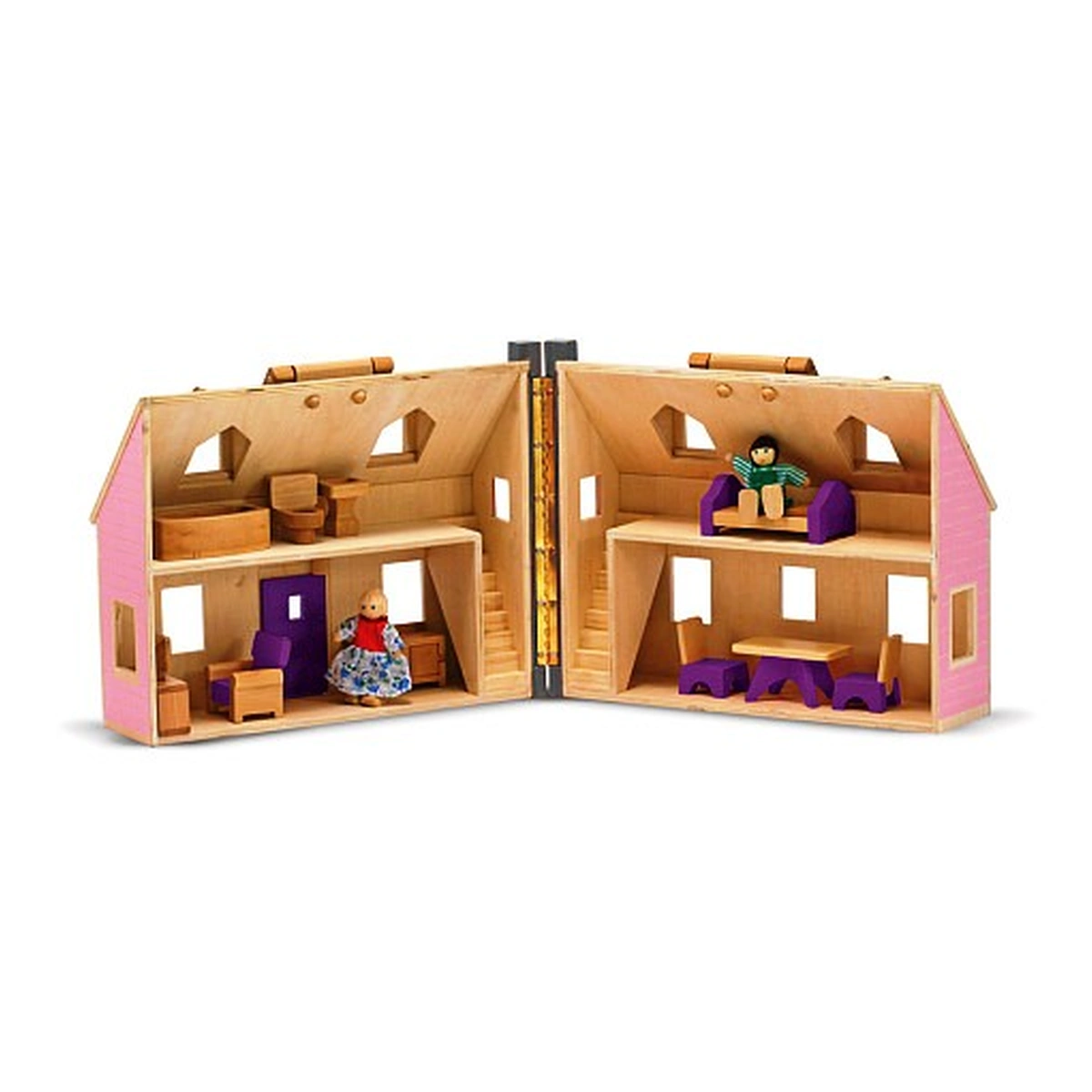 Casuta de papusi din lemn pliabila Melissa and Doug [2]