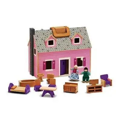 Casuta de papusi din lemn pliabila Melissa and Doug [2]