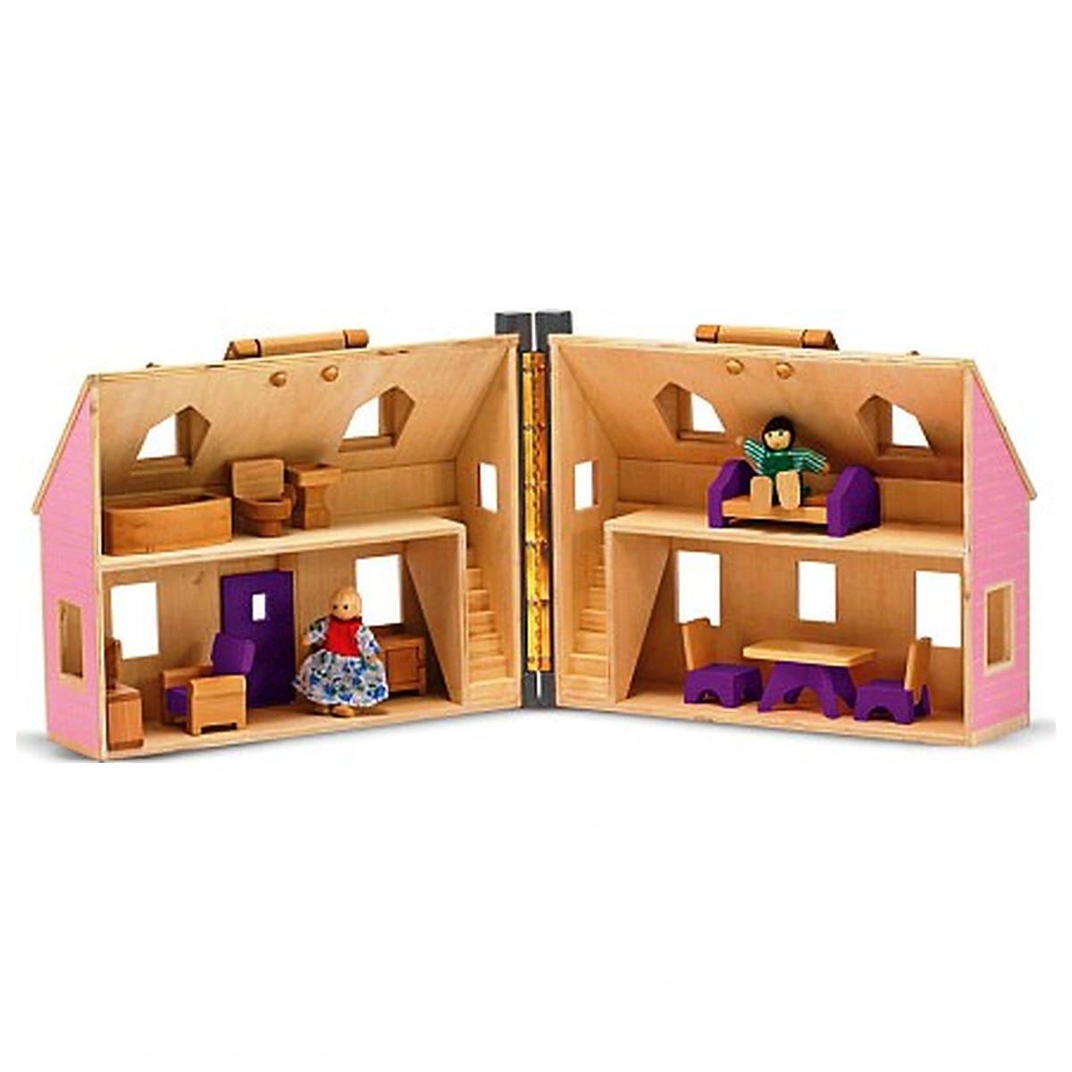 Casuta de papusi din lemn pliabila Melissa and Doug [2]