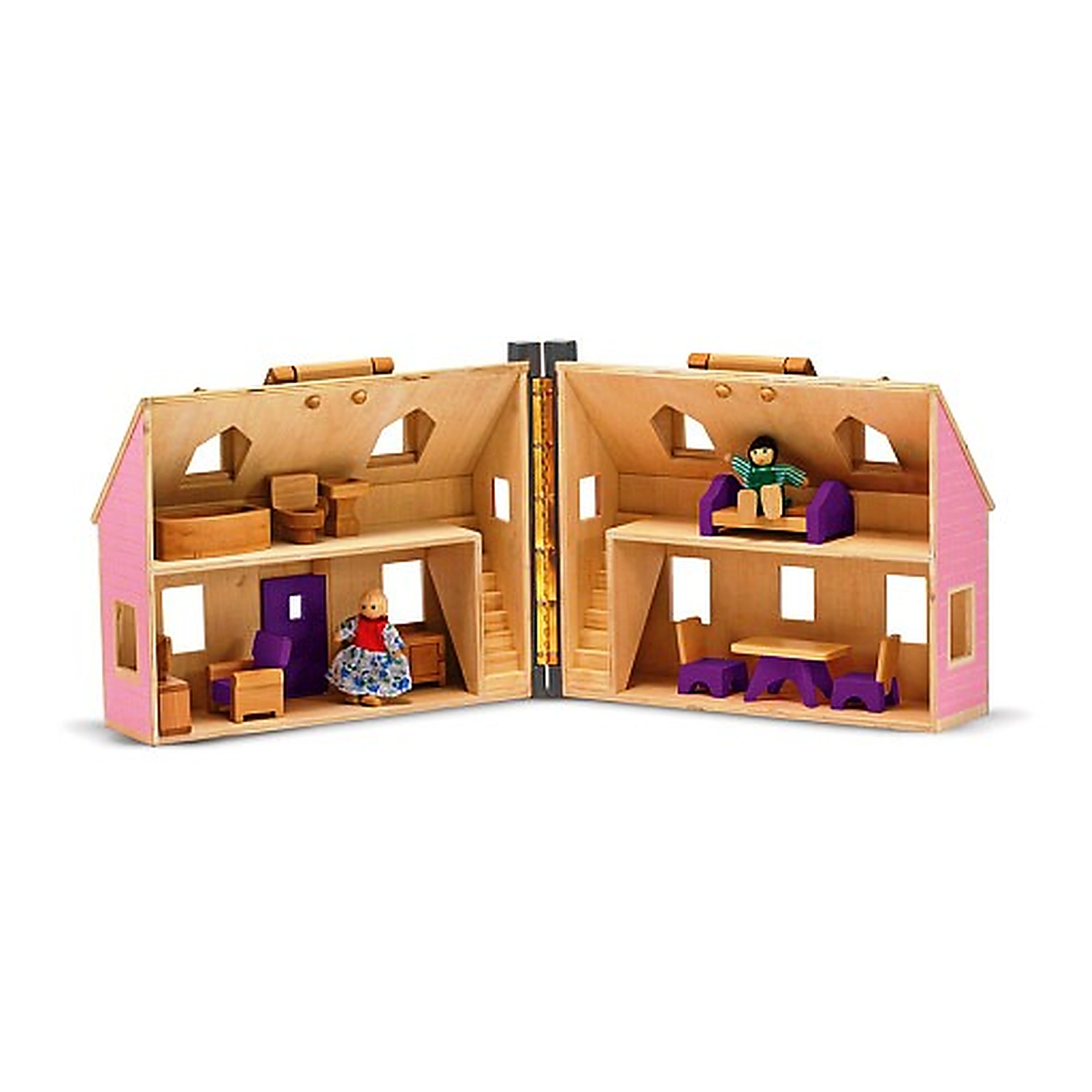 Casuta de papusi din lemn pliabila Melissa and Doug [2]