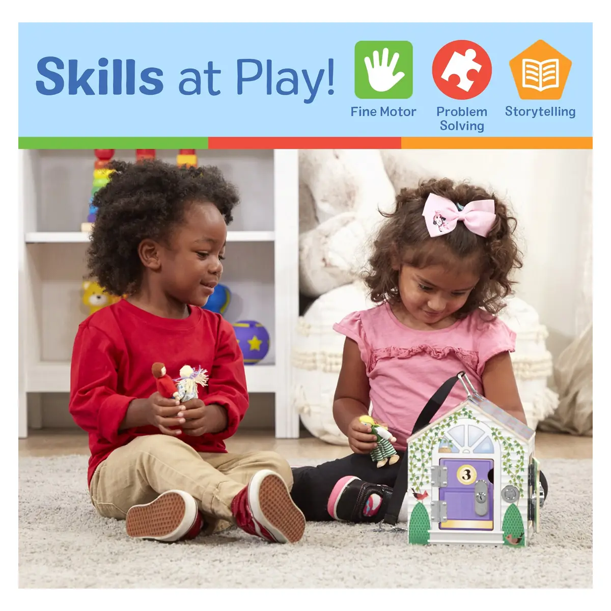 Casuta din lemn cu sonerie Melissa and Doug [5]