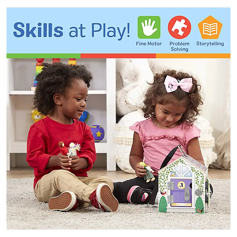 Casuta din lemn cu sonerie Melissa and Doug [5]