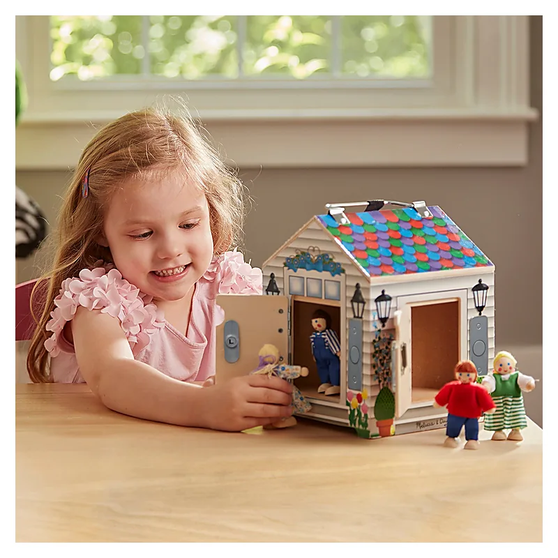 Casuta din lemn cu sonerie Melissa and Doug [6]