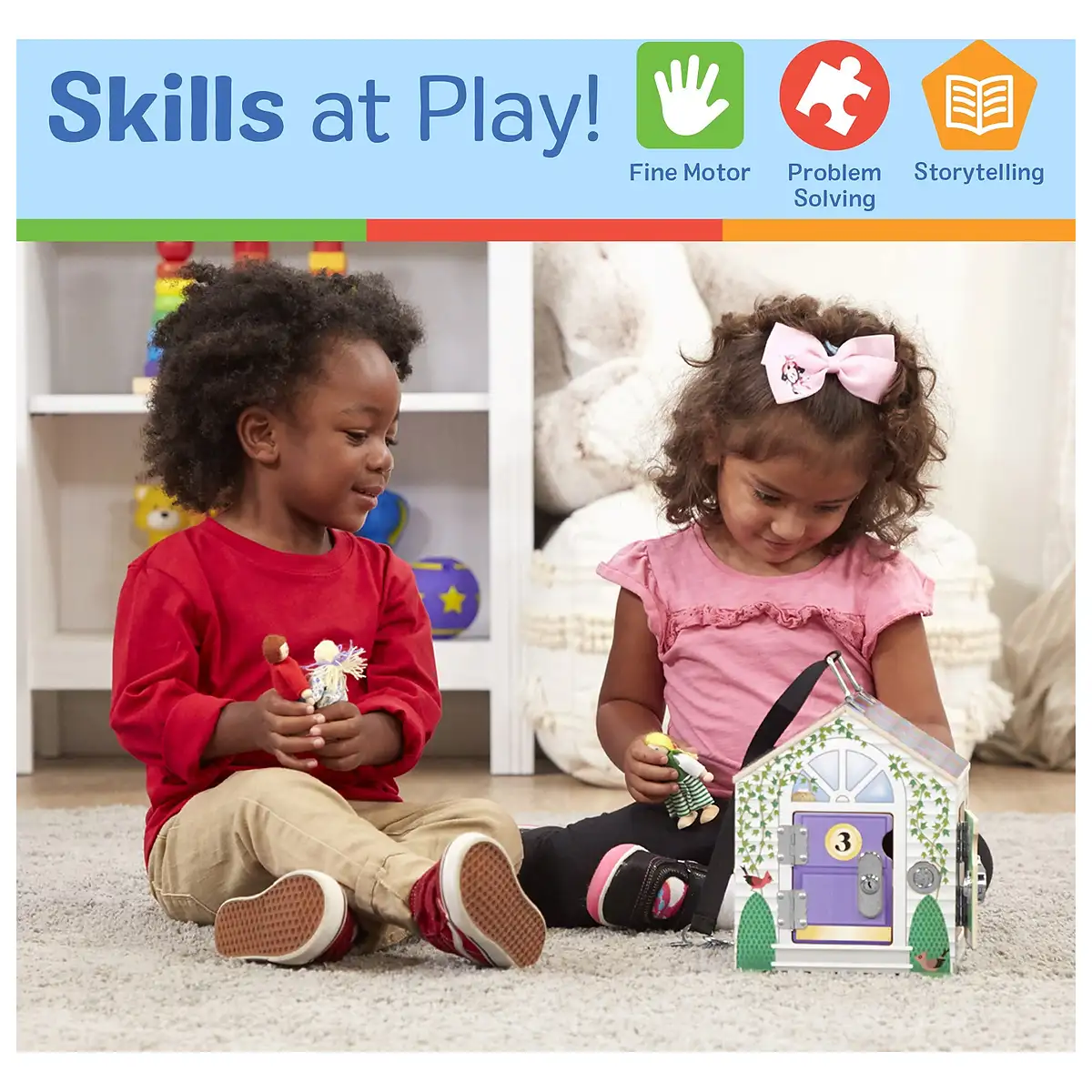 Casuta din lemn cu sonerie Melissa and Doug [5]