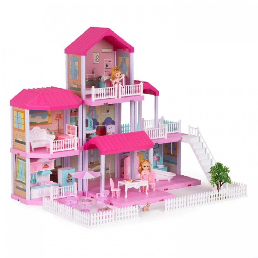 Casuta pentru papusi cu mobilier Ecotoys [3]