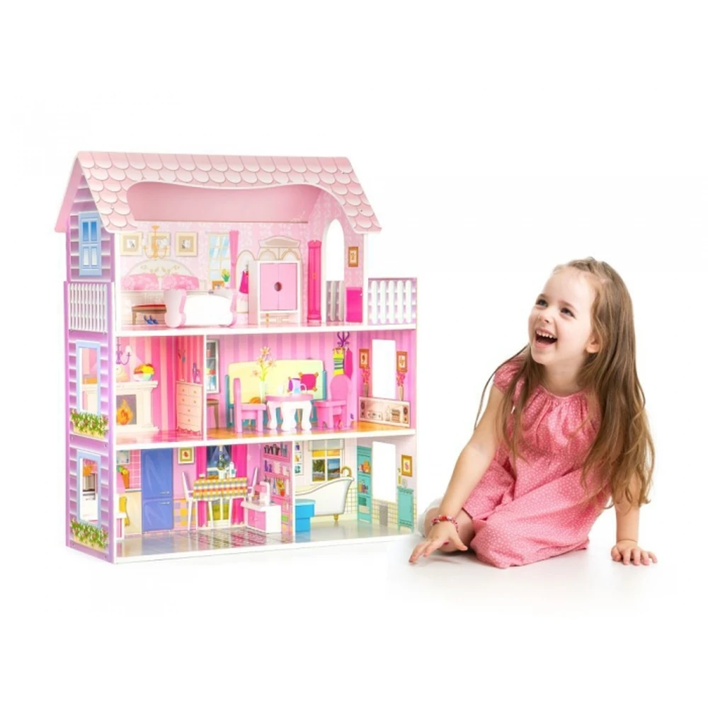 Casuta pentru papusi cu mobilier Ecotoys [3]