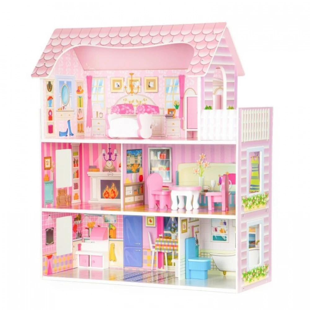 Casuta pentru papusi cu mobilier Ecotoys [1]
