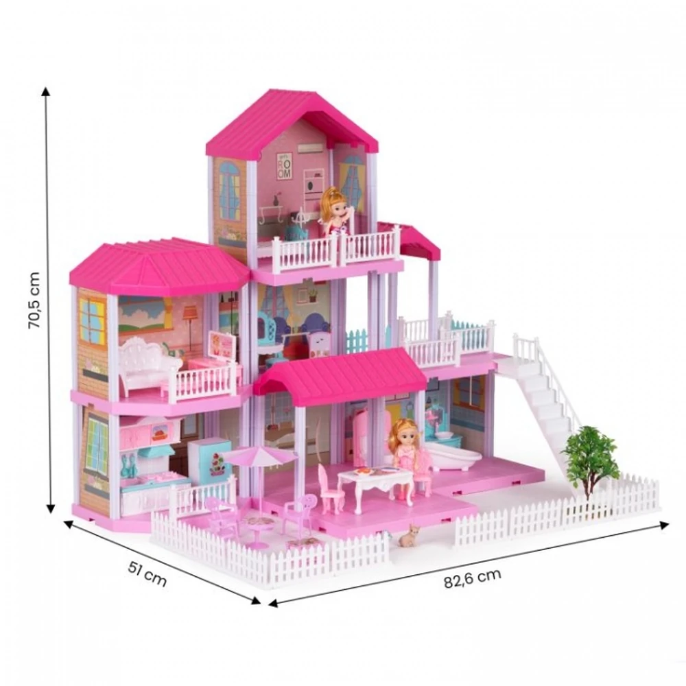 Casuta pentru papusi cu mobilier Ecotoys [5]