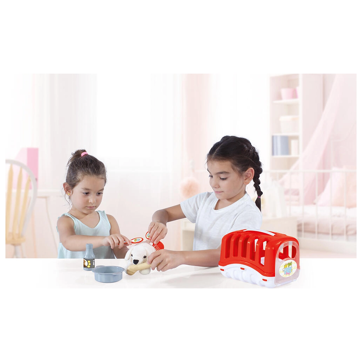 Catelus cu cusca si accesorii - Rosu DOLU 2 ani+ [2]